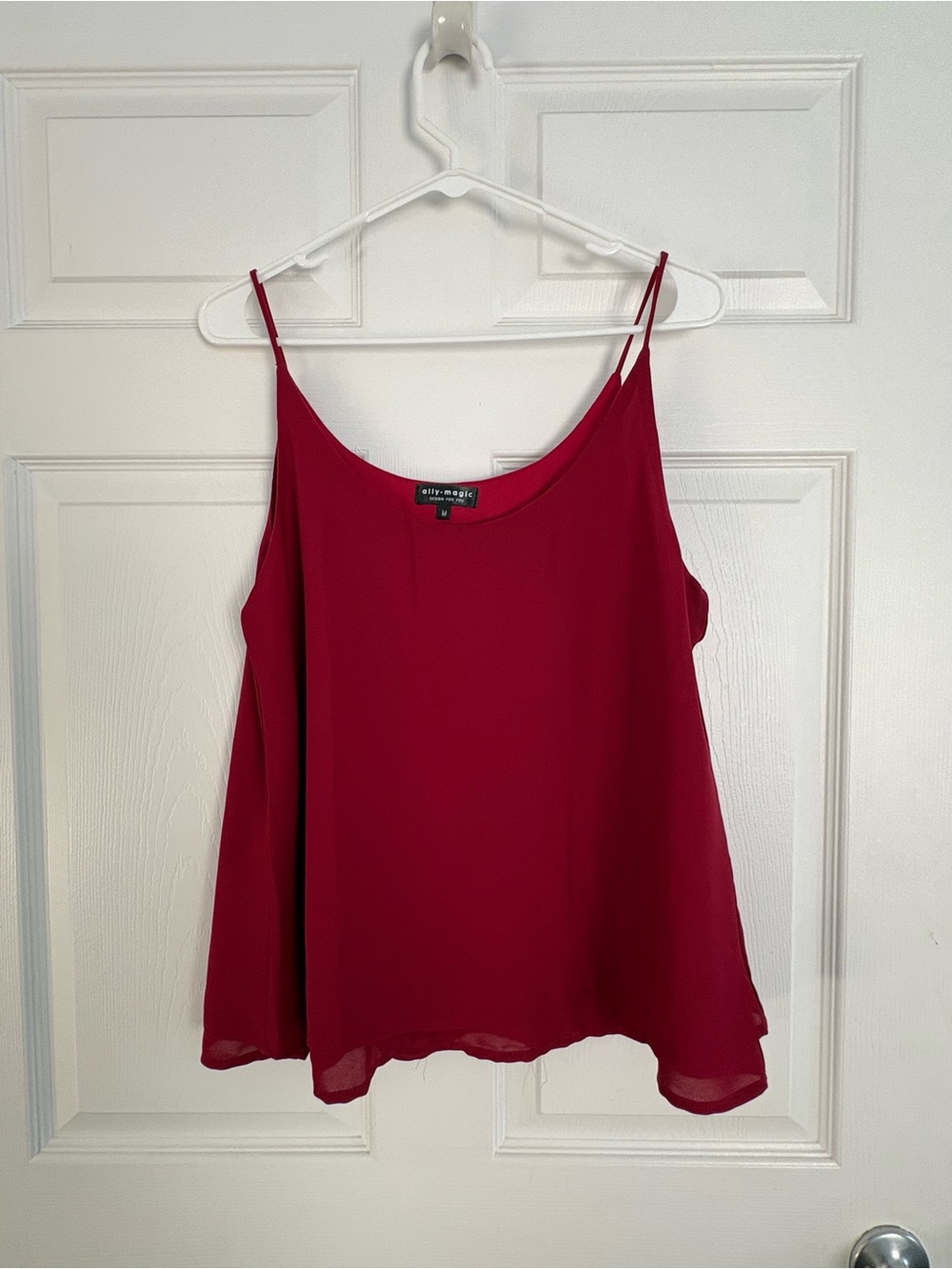 Ally magic deep red Spaghetti Strap Camisole